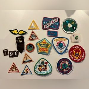 Lot of 1990’s Girl Scout badges